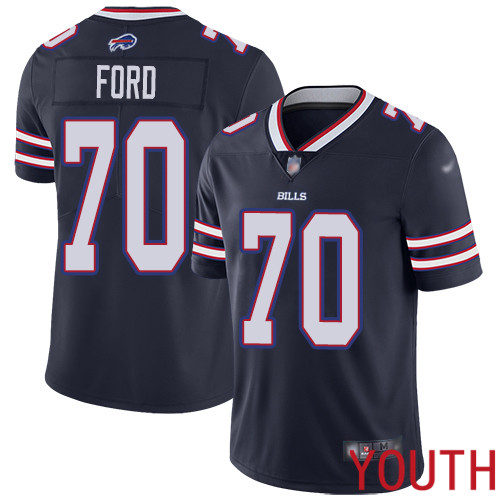 Youth Buffalo Bills #70 Cody Ford Limited Navy Blue Inverted Legend NFL Jersey->youth nfl jersey->Youth Jersey
